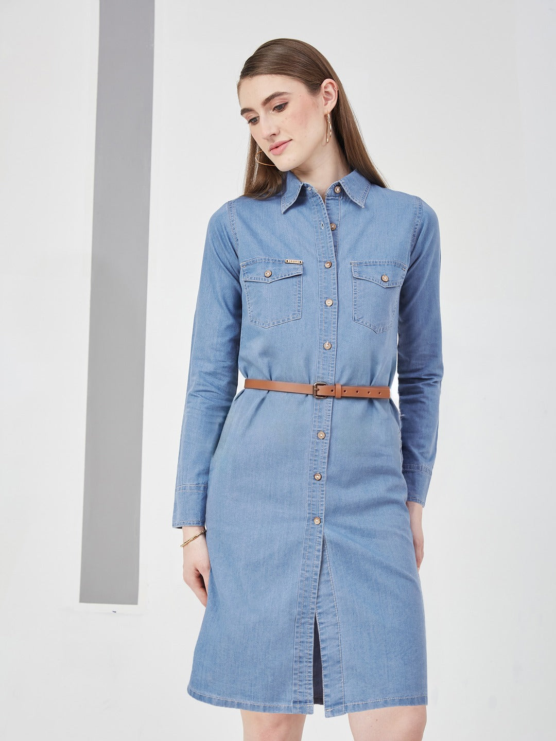 Blue Polo Neck Rolled…