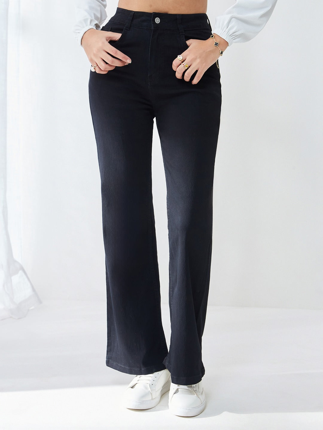 Black Bootcut High rise…