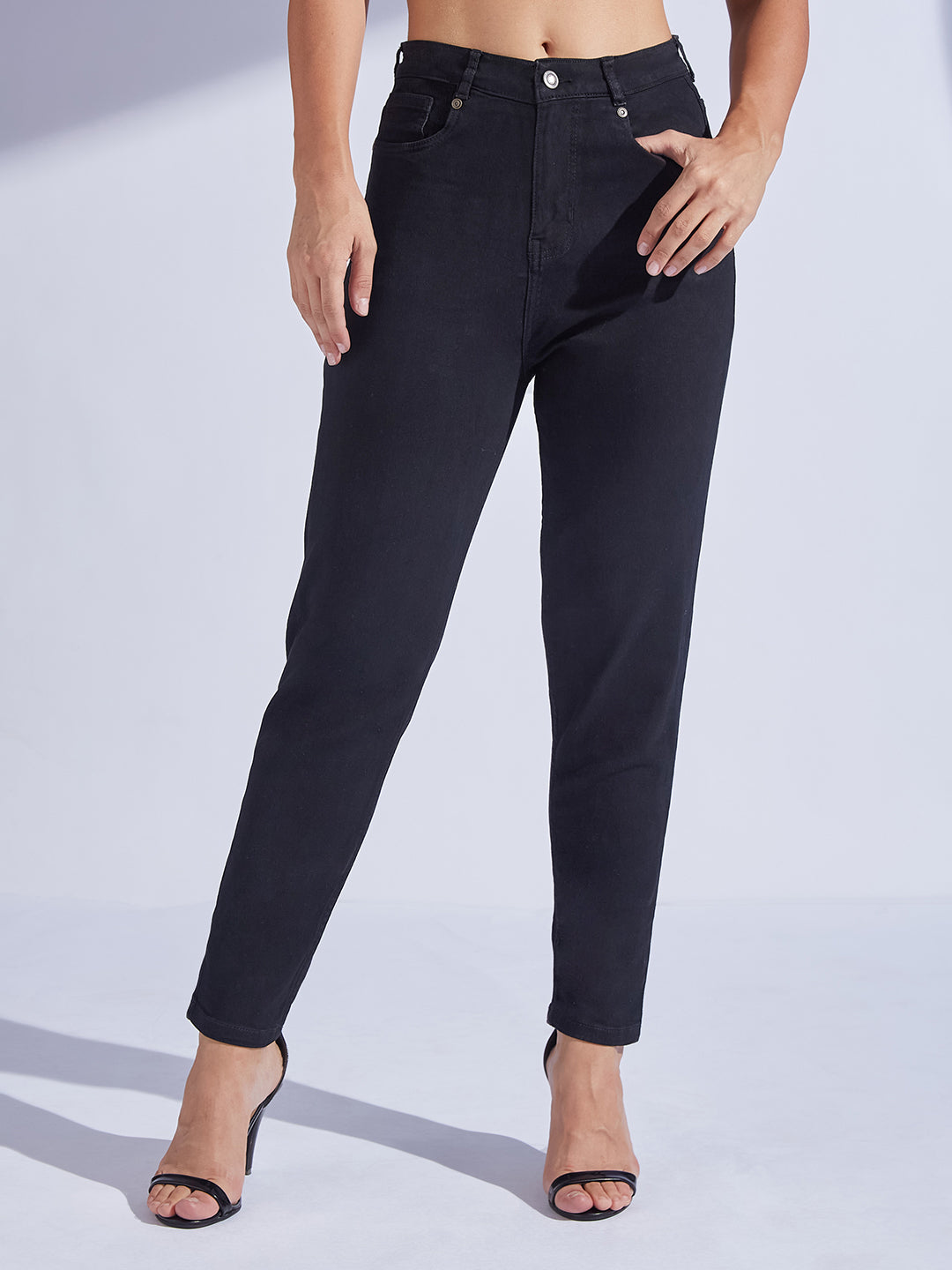 Black High Rise Stretchable…