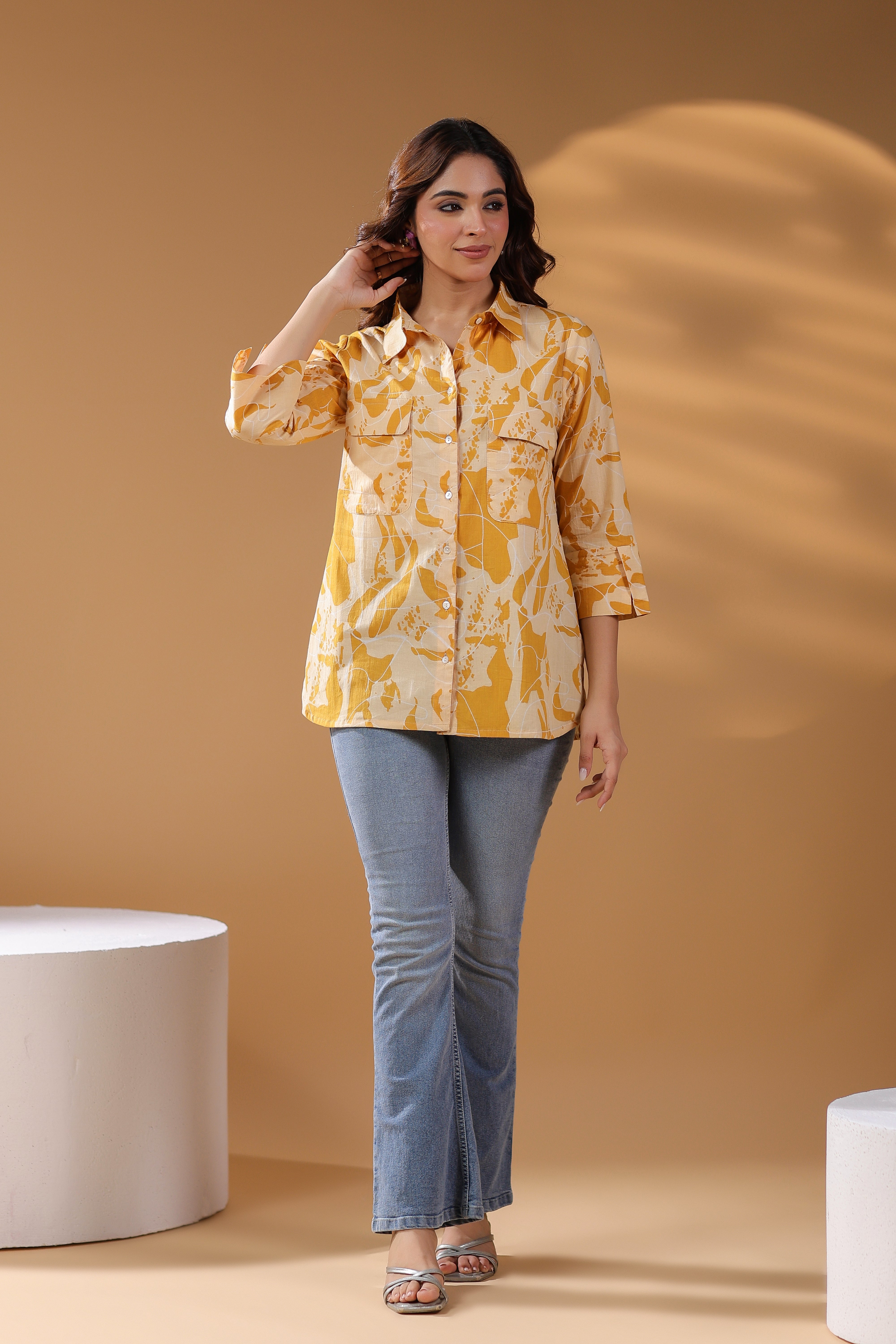 Women Pure Cotton Abstract…