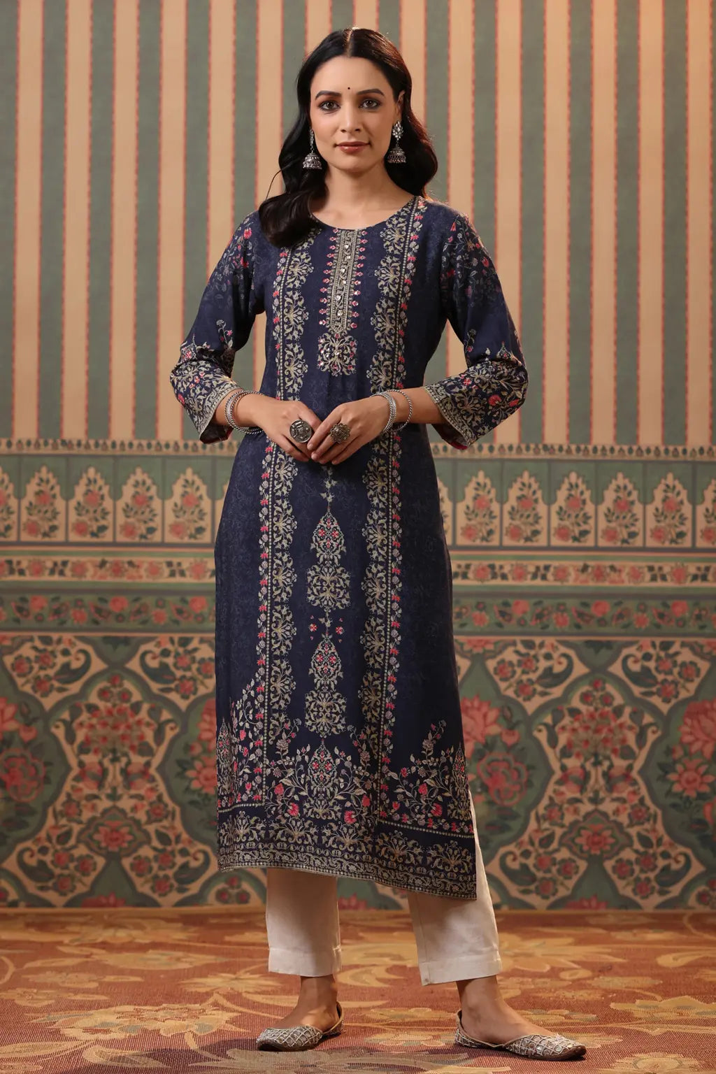 Women Blue Digital Printed…