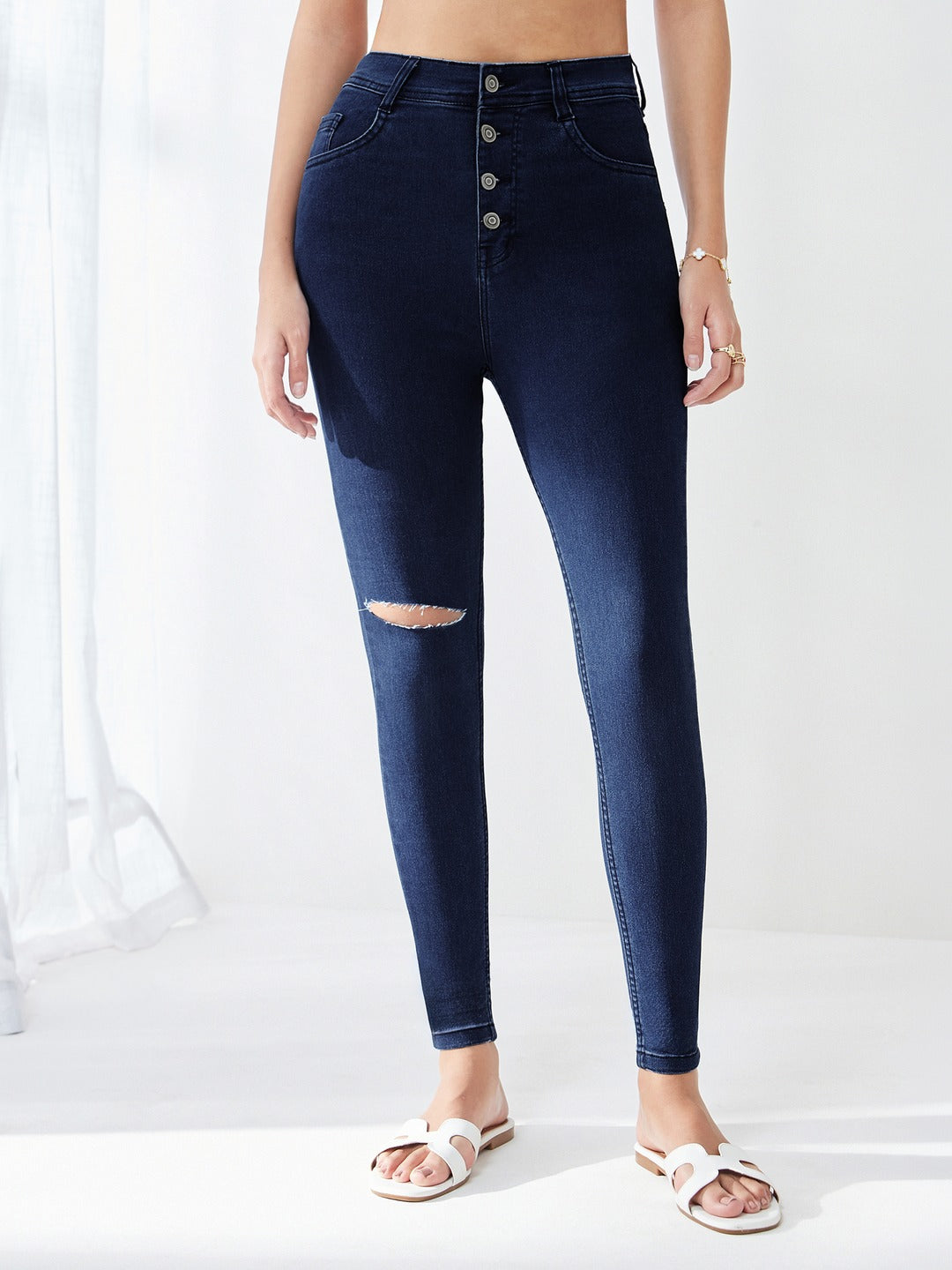 Navy Blue Skinny High…