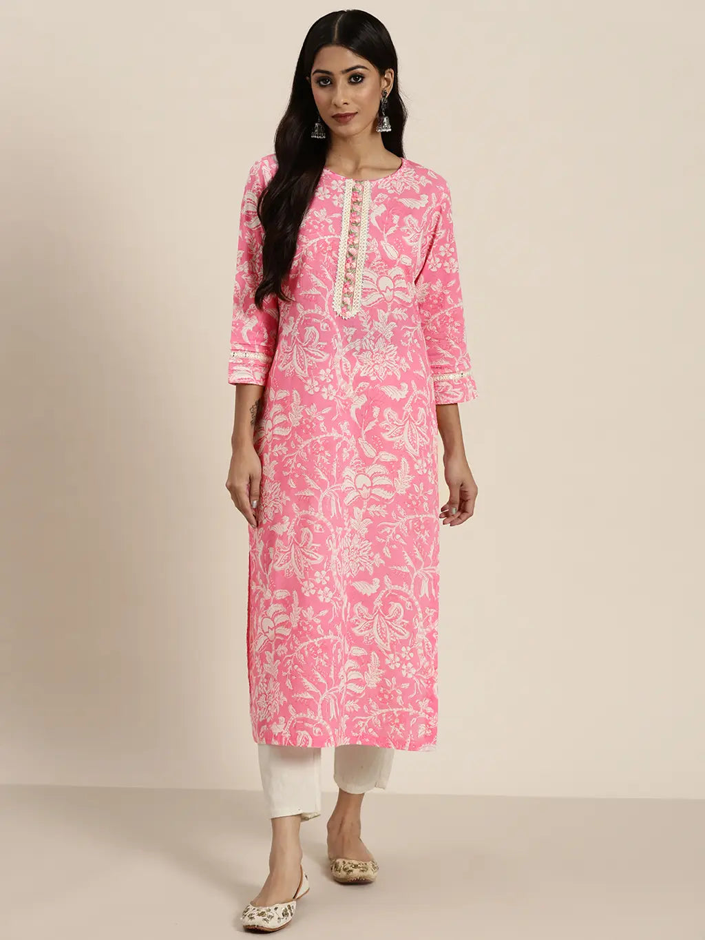 Women Pink Floral Printed…