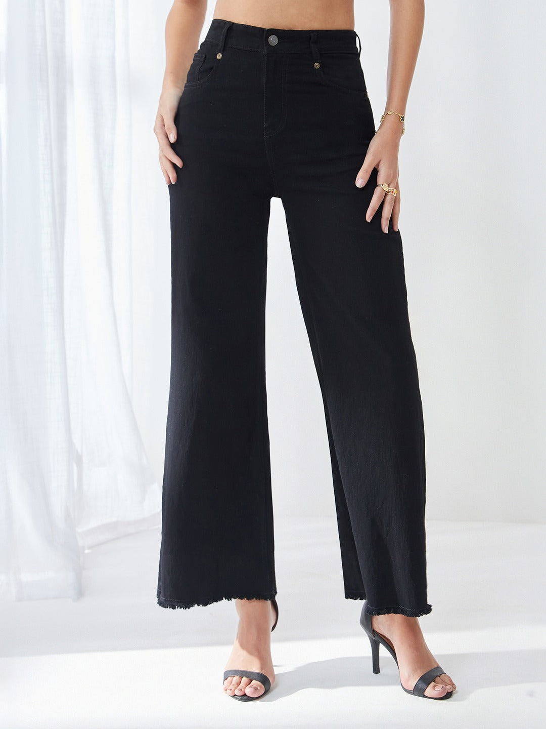 Black High Rise Stretchable…