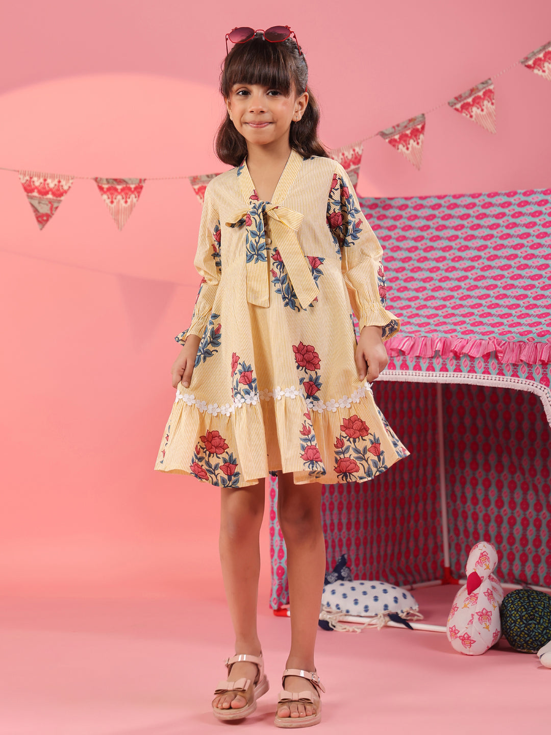 Girls Floral Printed…