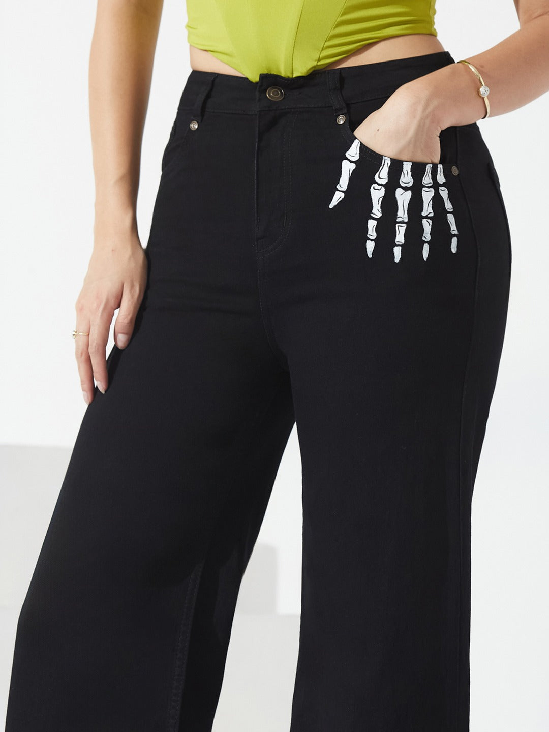 Black Wide Leg high-rise…