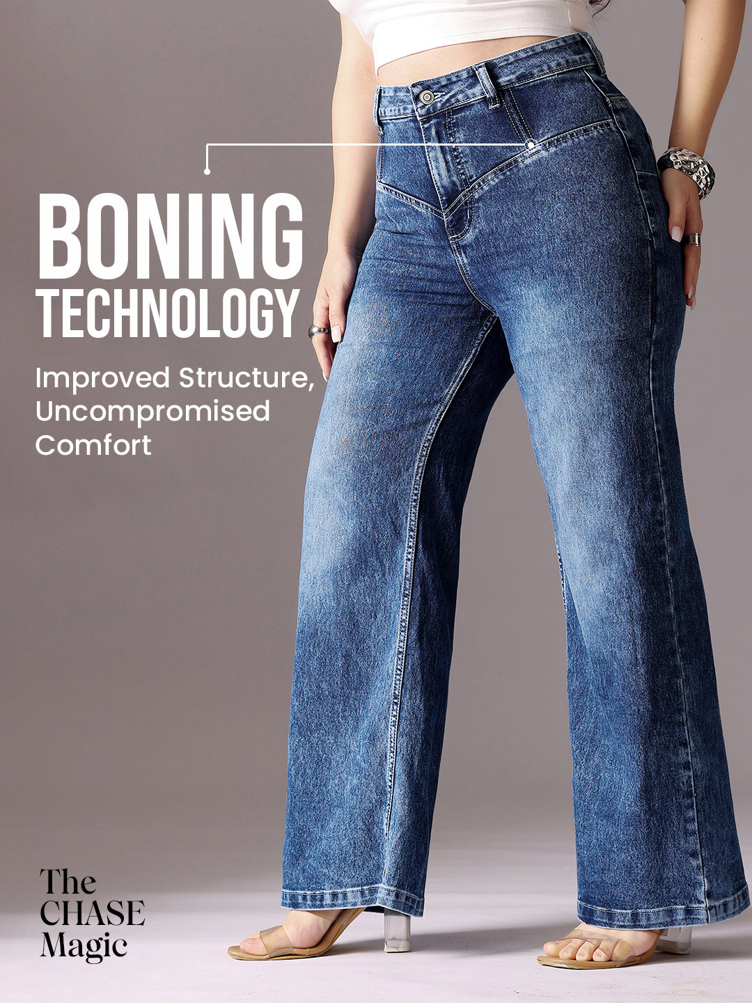 Tummy Smoothening Light-Shaping Wide-Leg…