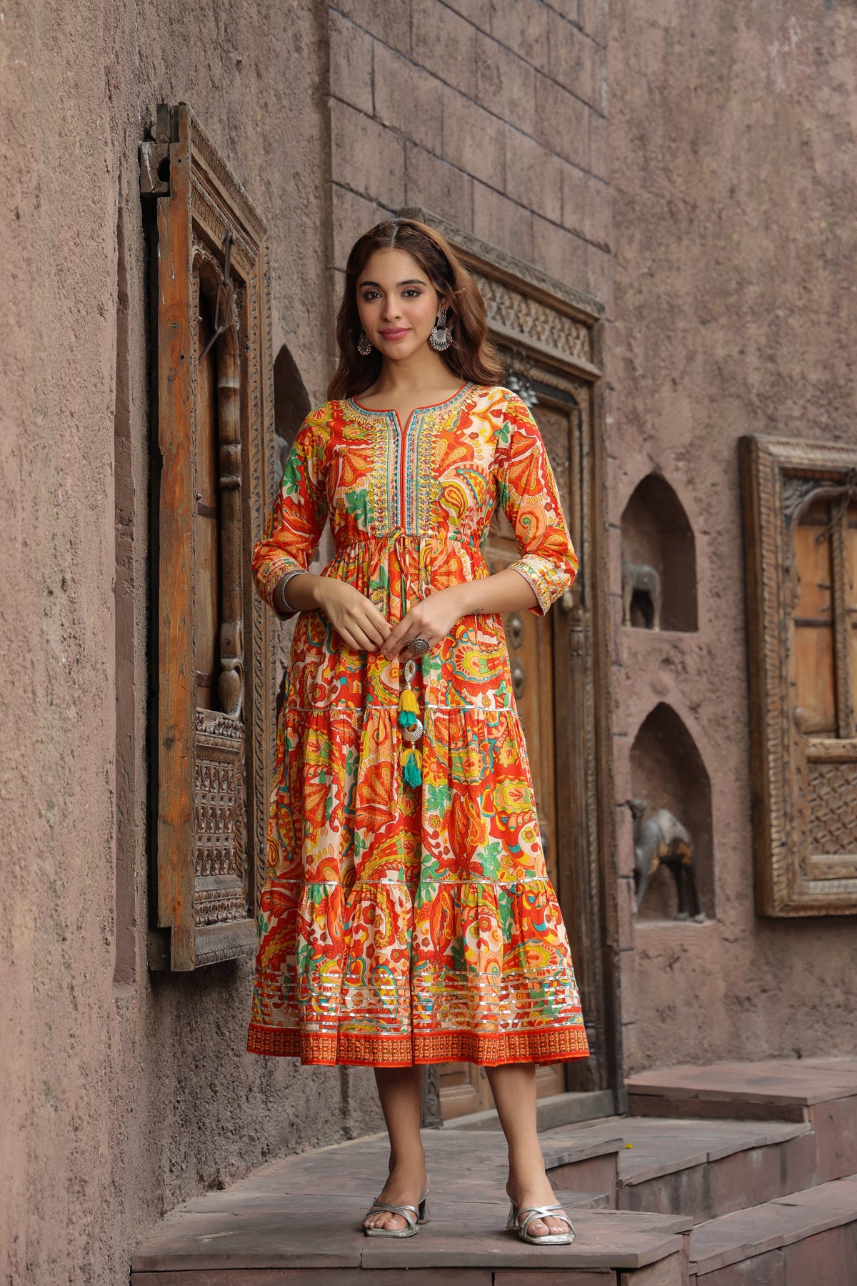 Ethnic Motifs Printed Pure…
