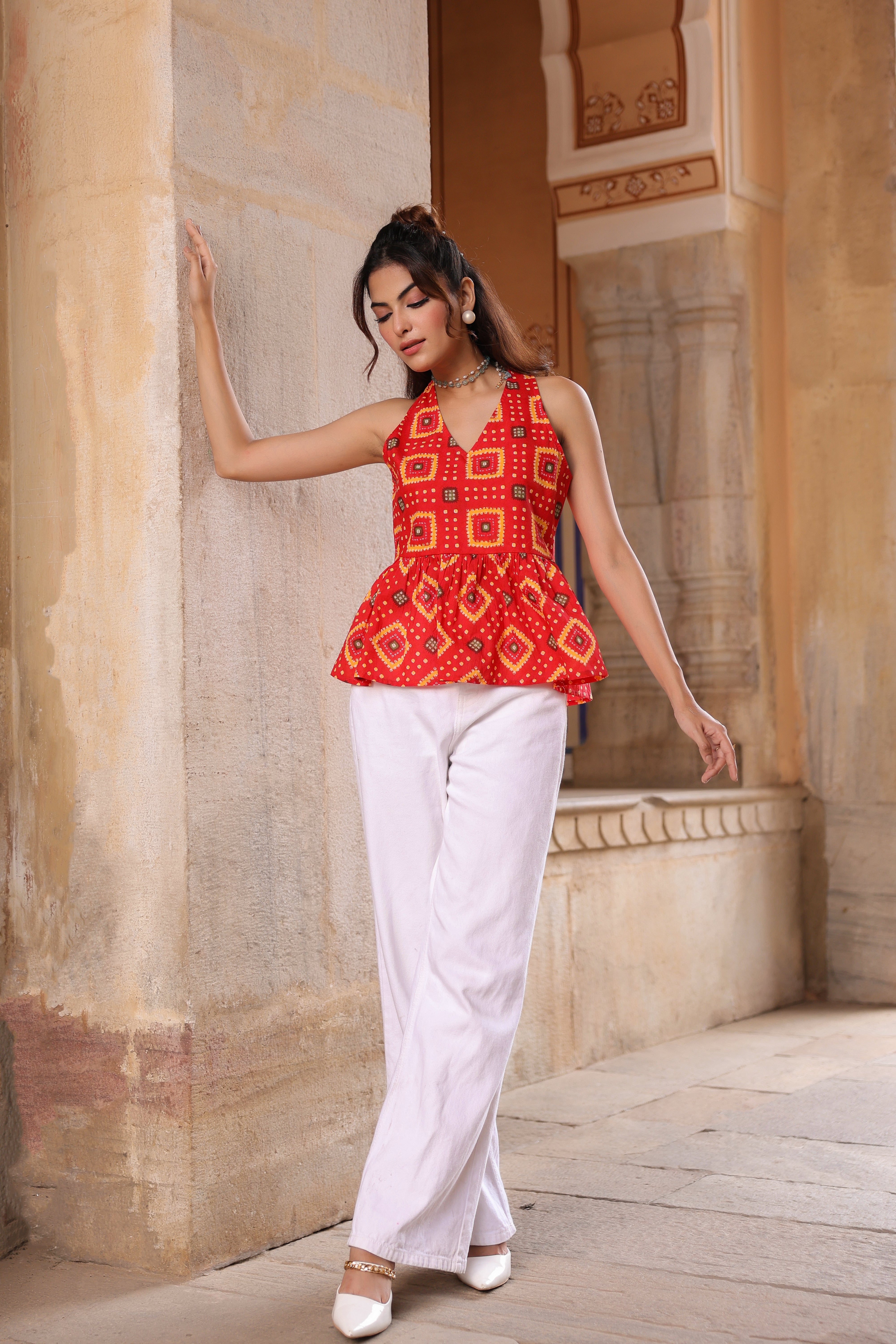 Women Printed Cotton Sleeveless…