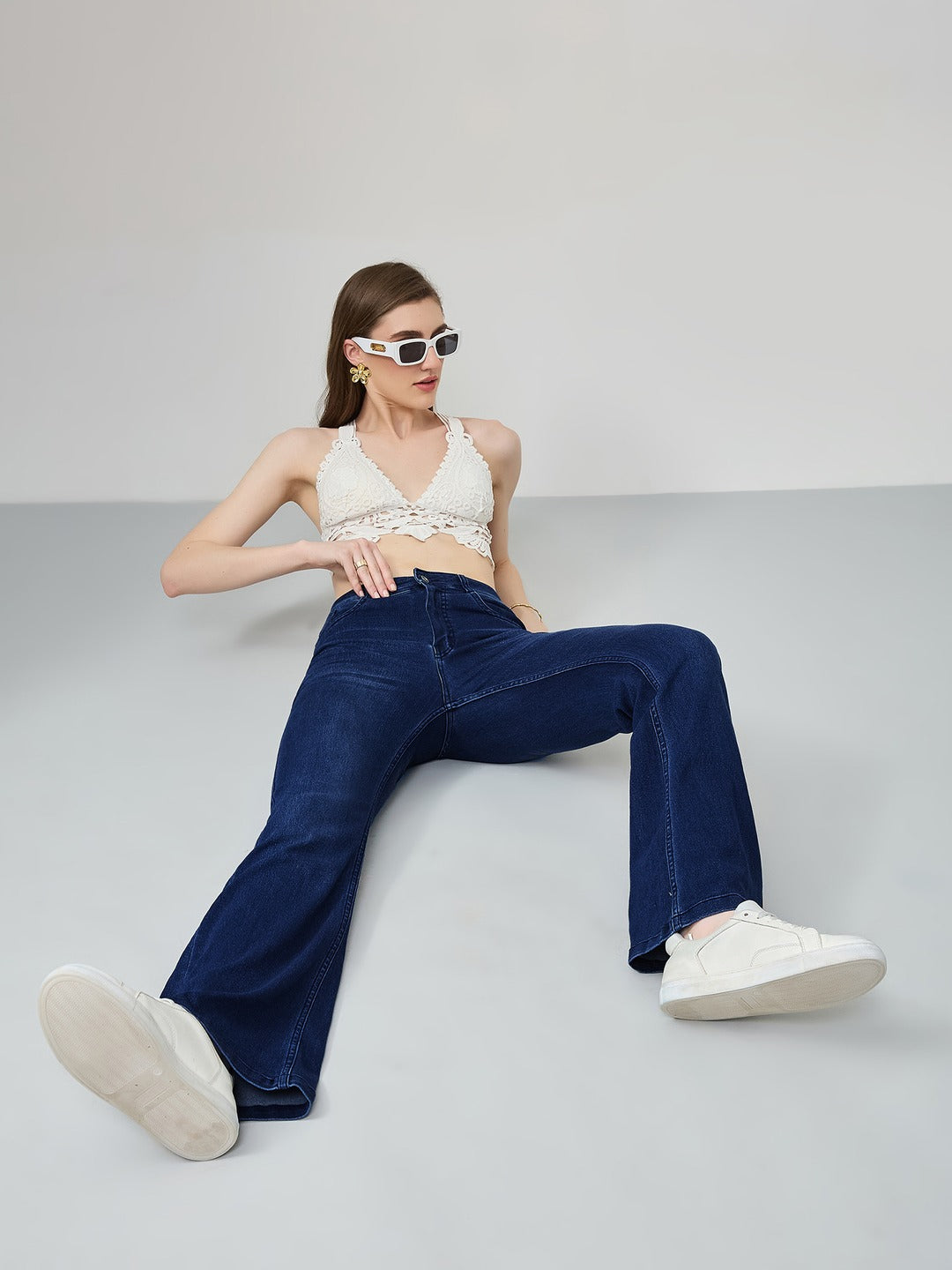 Navy Blue High-Rise…