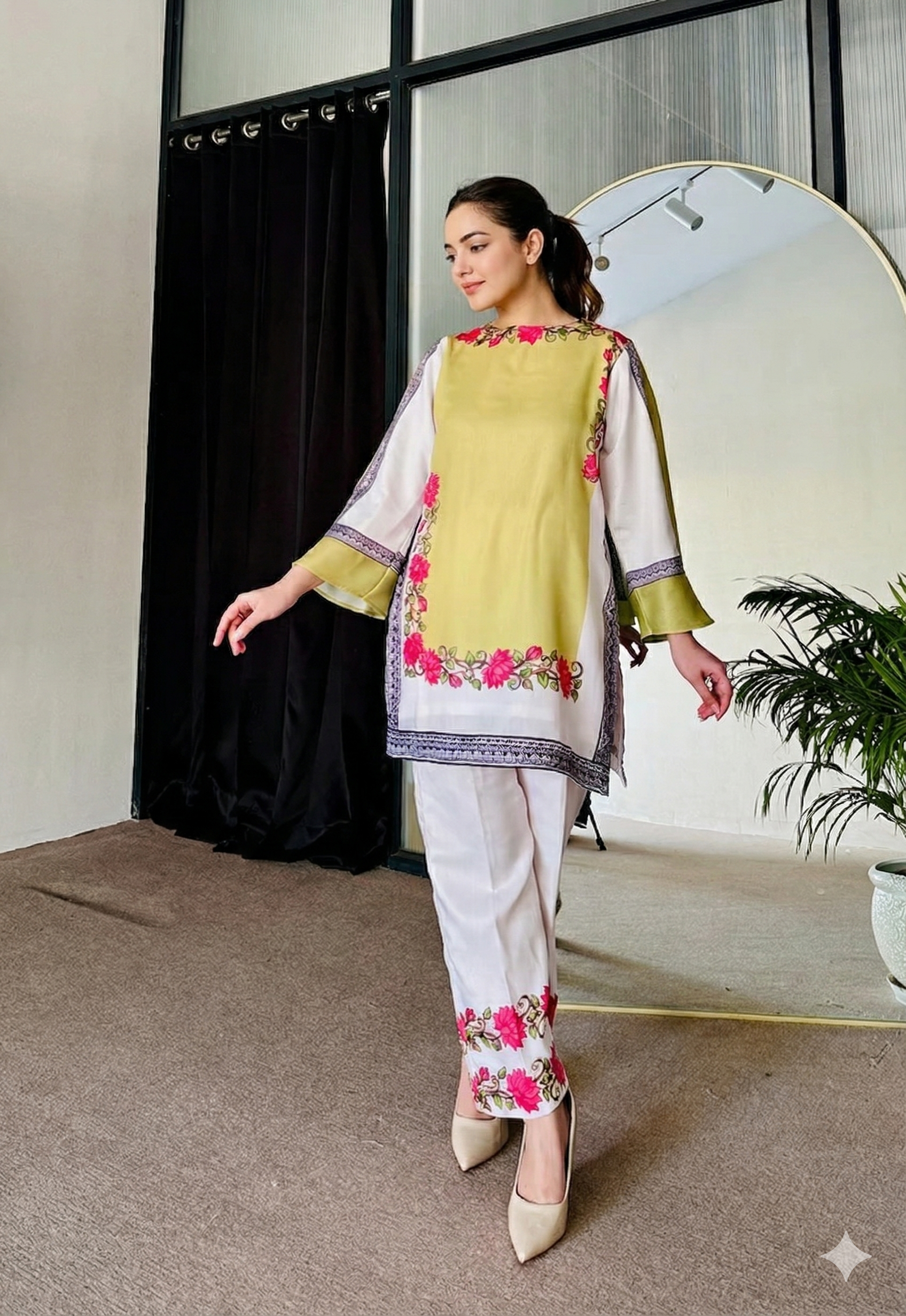Lemon Yellow Cotton…
