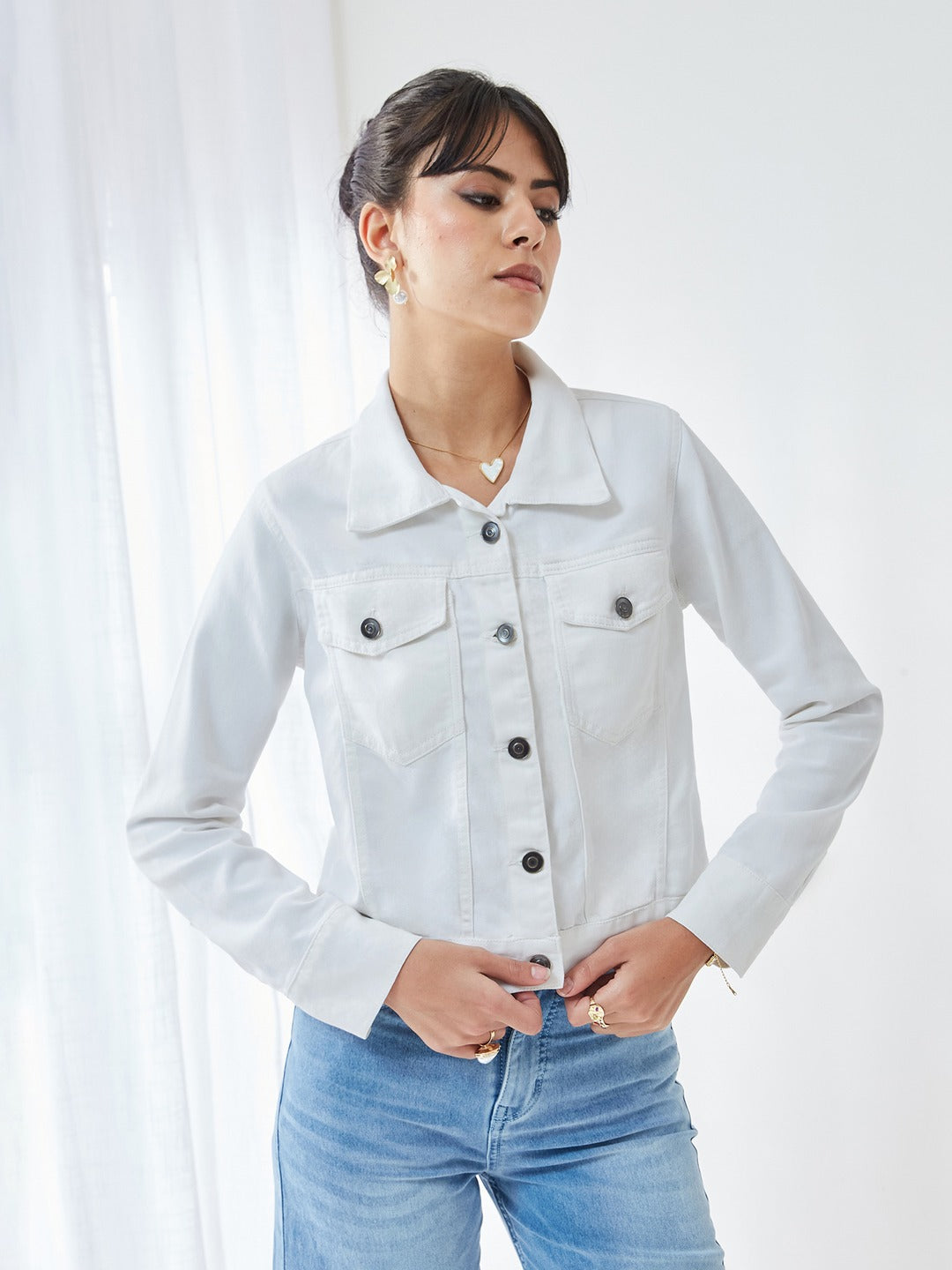 White Polo Neck Full…