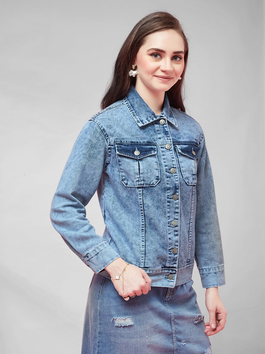 Light Blue Collared…