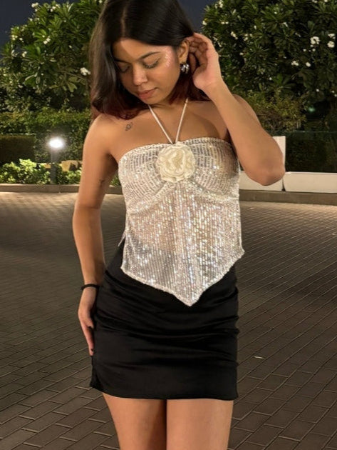 Afterglow sequin Top
