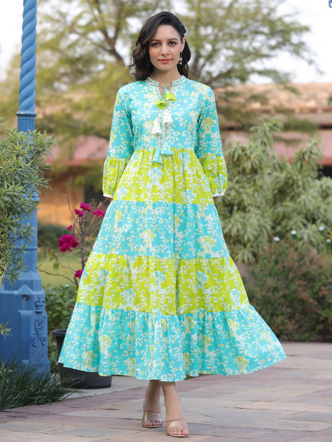 Women Printed Flared Sleeves…