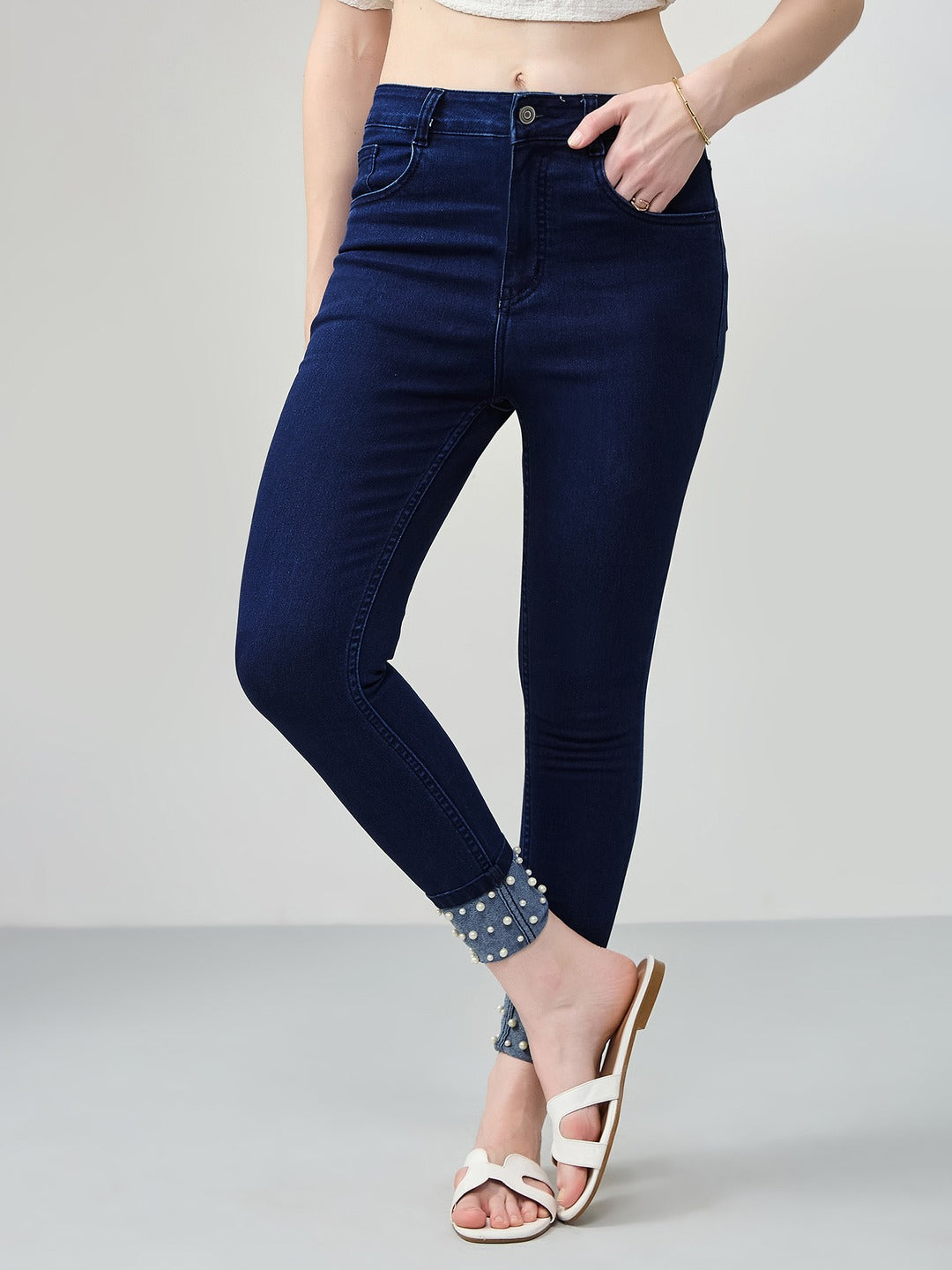 Navy Blue Skinny Fit…