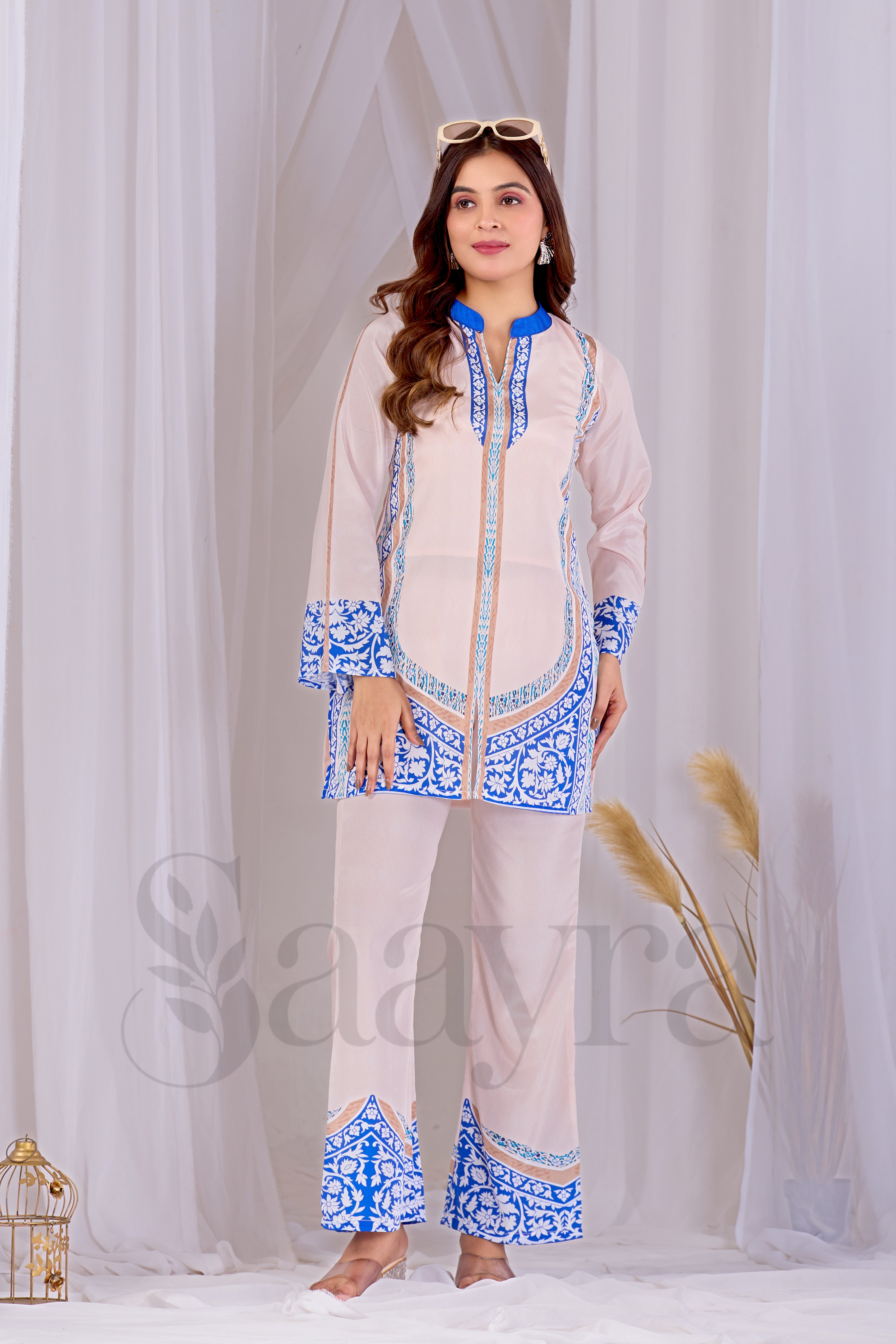 Festive Ivory Blue…