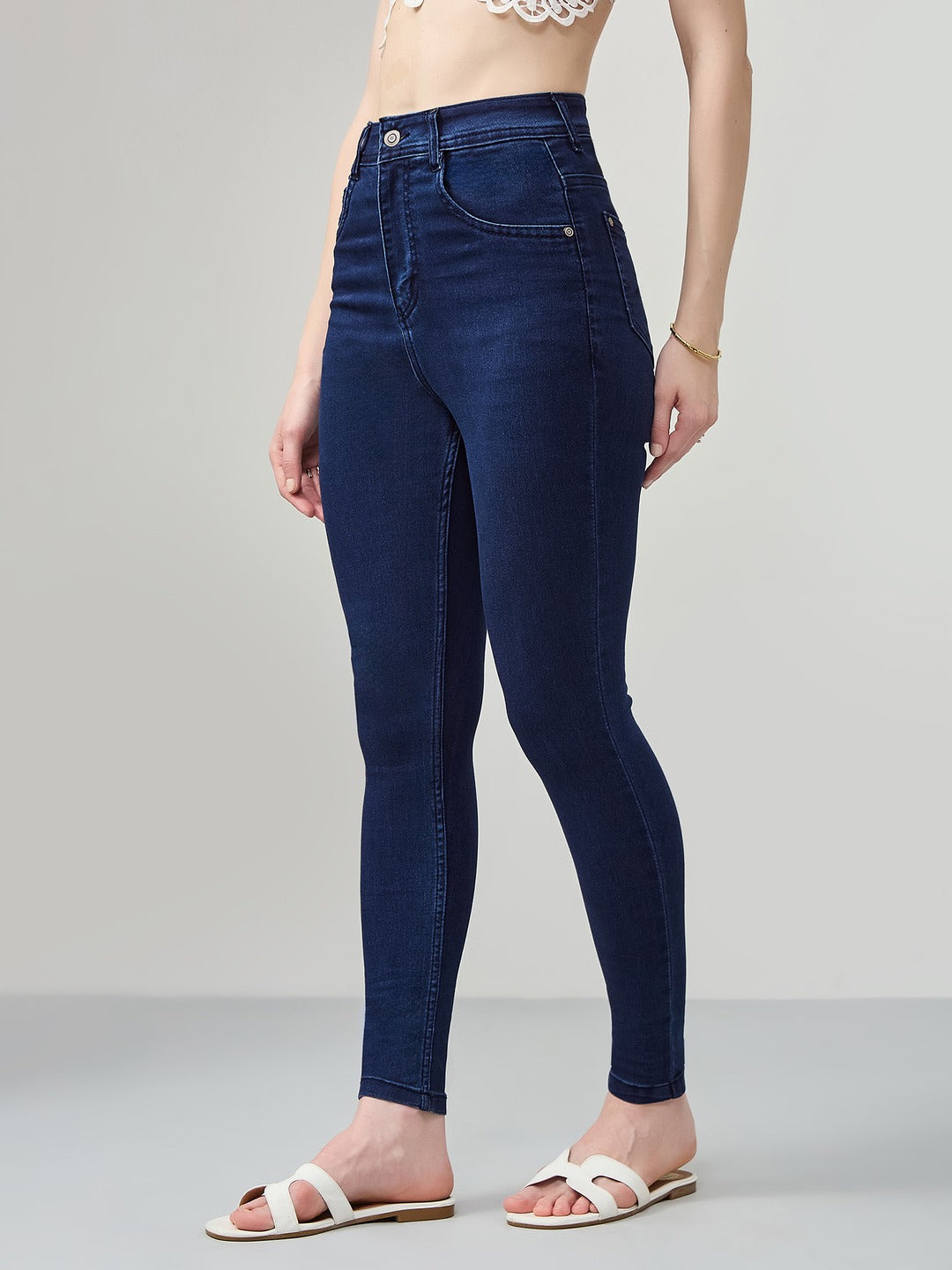 Navy Blue Skinny Fit…
