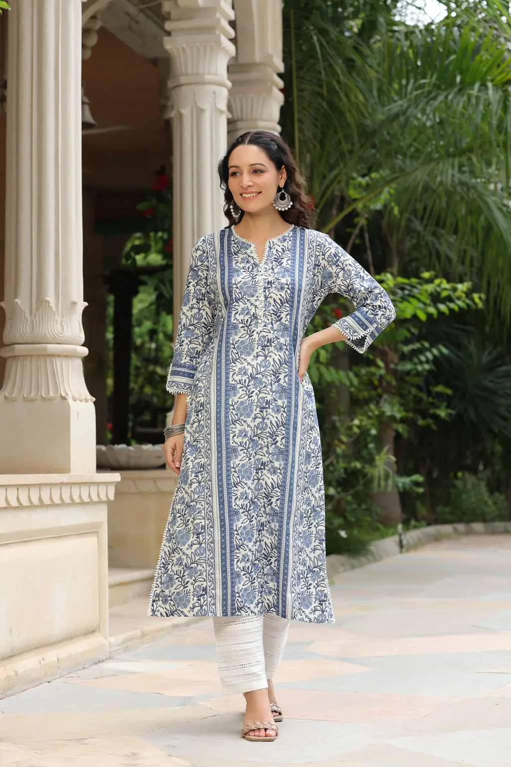 Women Blue Floral Printed…