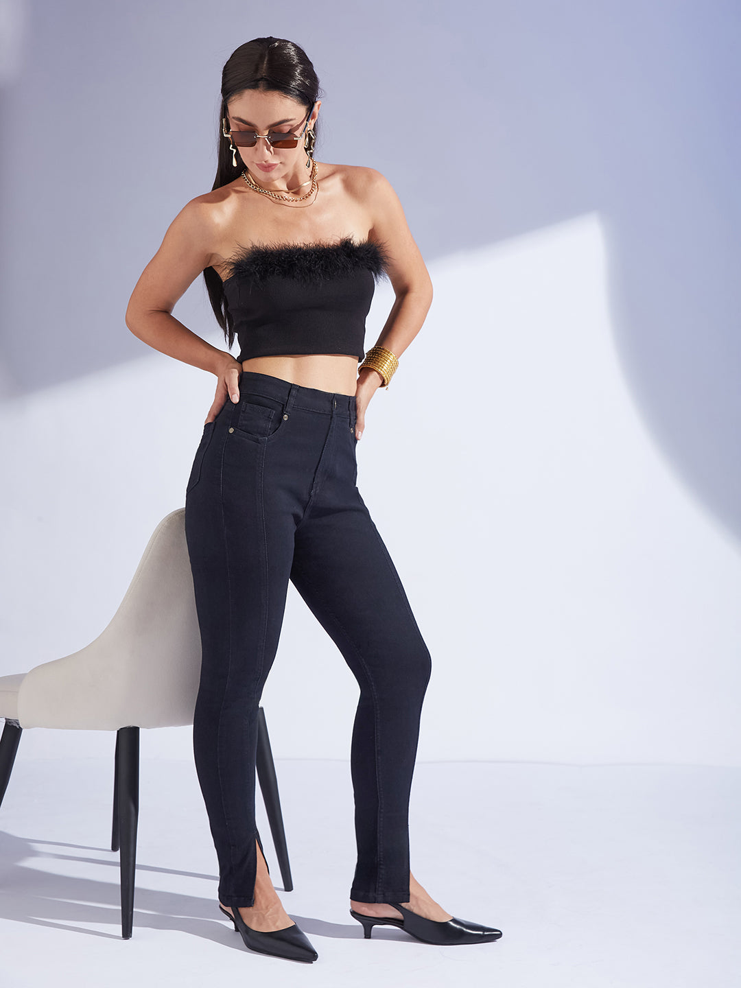 Black Skinny High Rise…