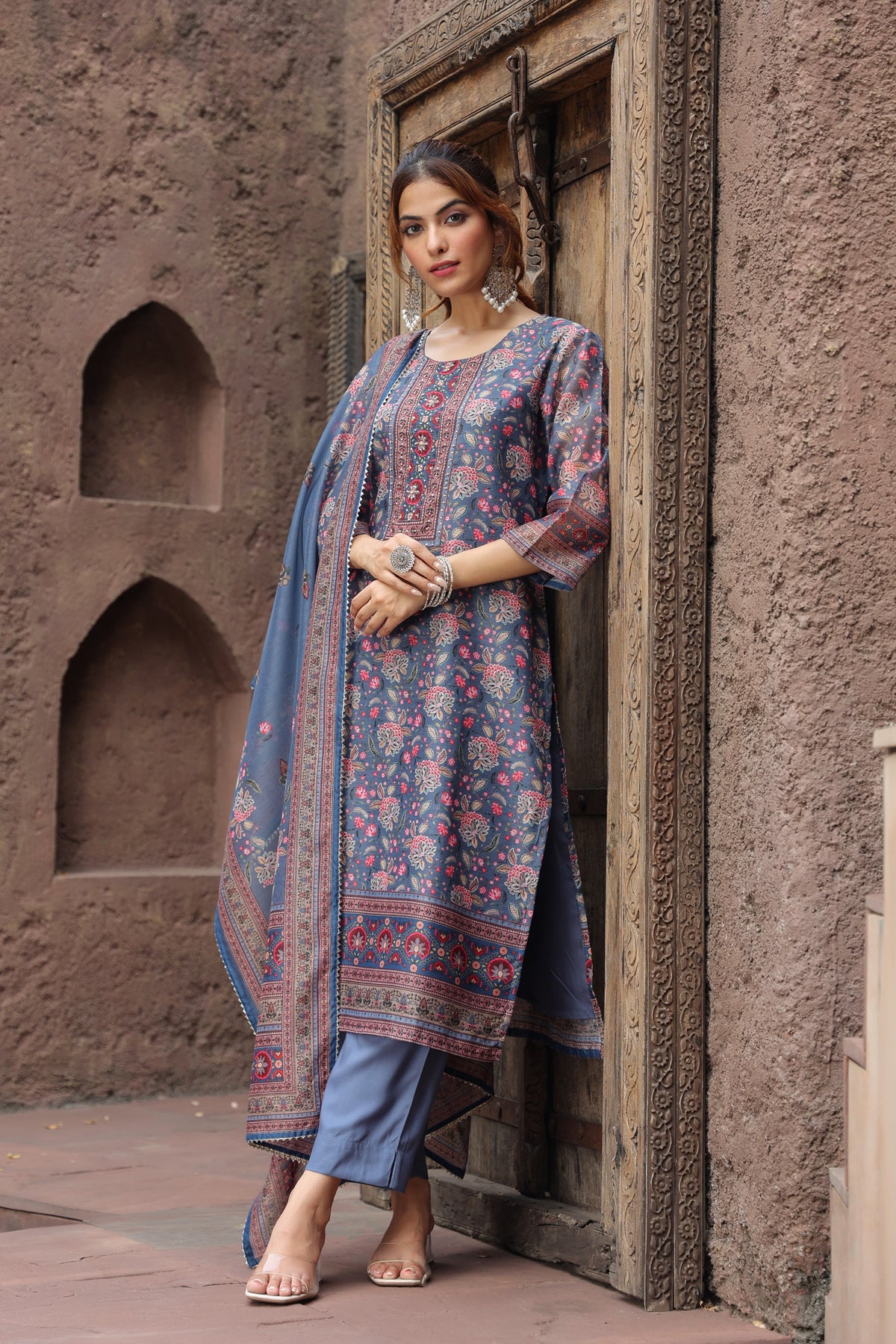 Floral Printed Beads And…