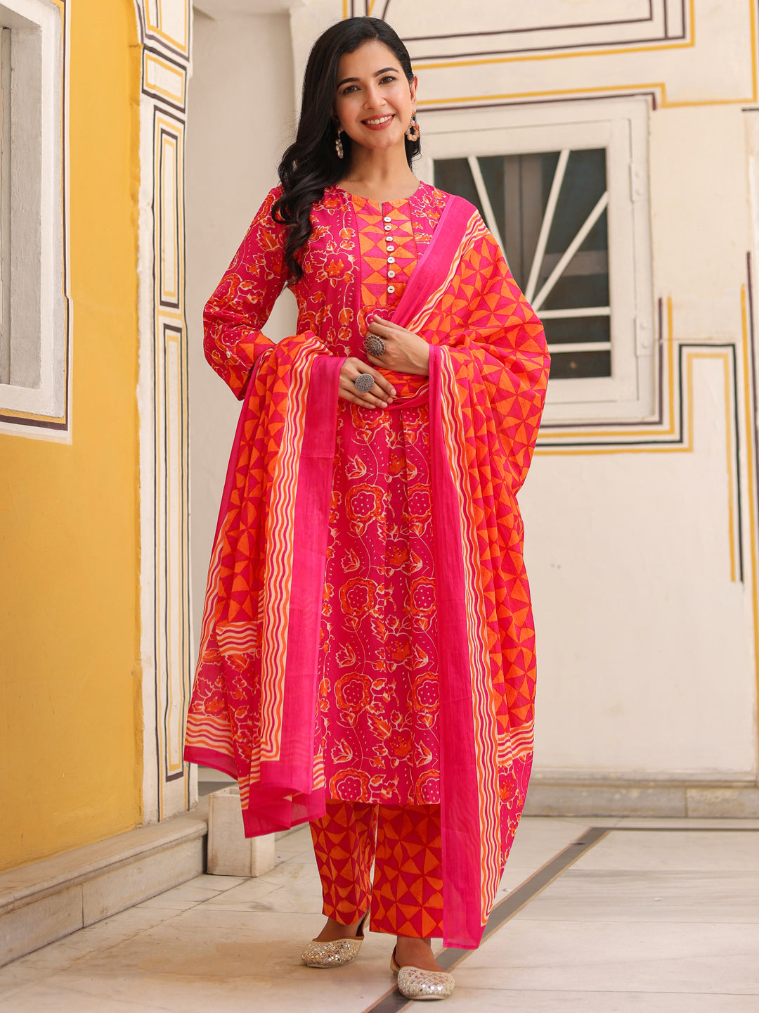 Women Floral Printed Cotton…