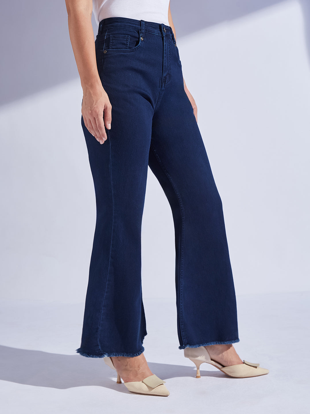 Navy Blue Bootcut High…