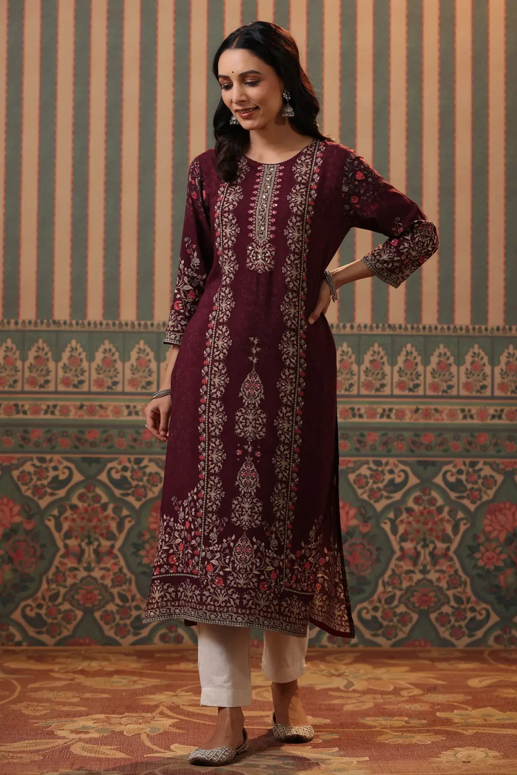 Women Wine Digital Printed…