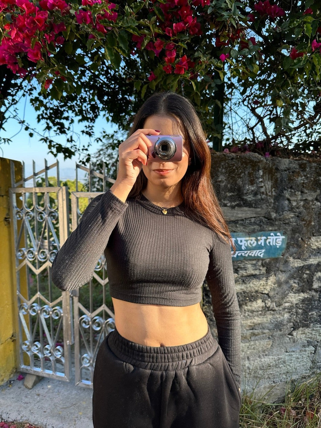 Black Ribbed Top (Clearance…