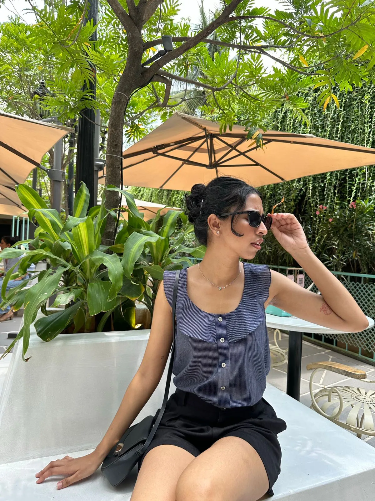 Cara Navy Blouse ( Clearance Sale )