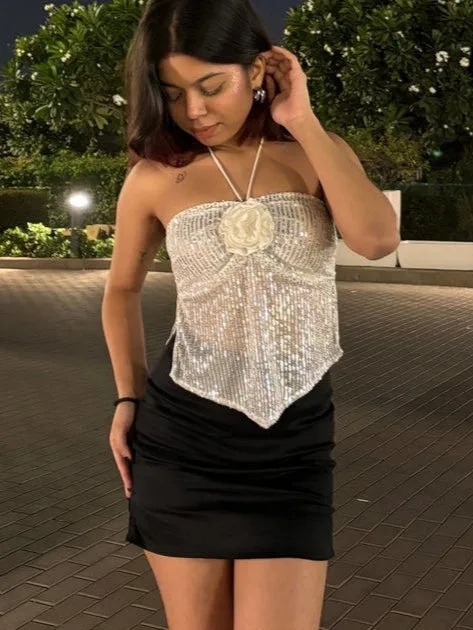 Afterglow sequin Top