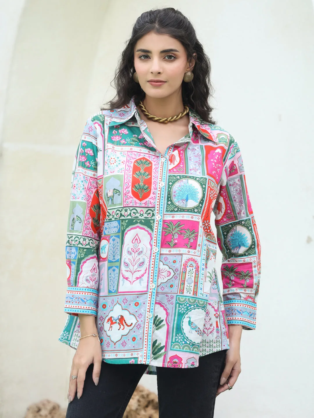 Women Printed Casual Shirt